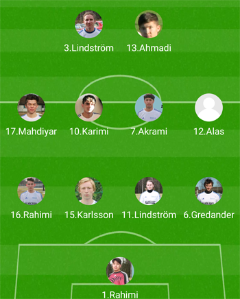 Startelvan bort mot IFK Åmåls B-lag.